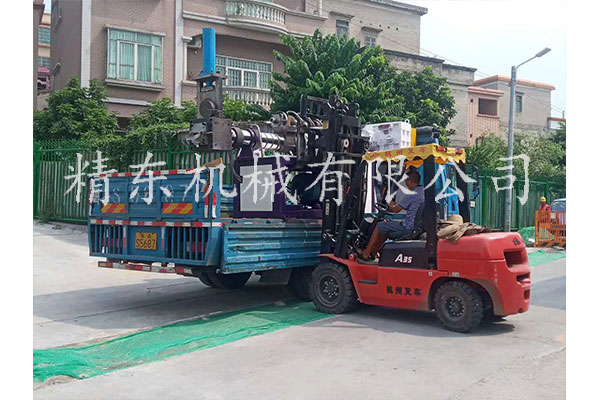PVC造粒机出货啦！精东塑机提前祝新老客户中秋快乐！
